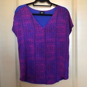 Wassivo Red and Blue Blouse